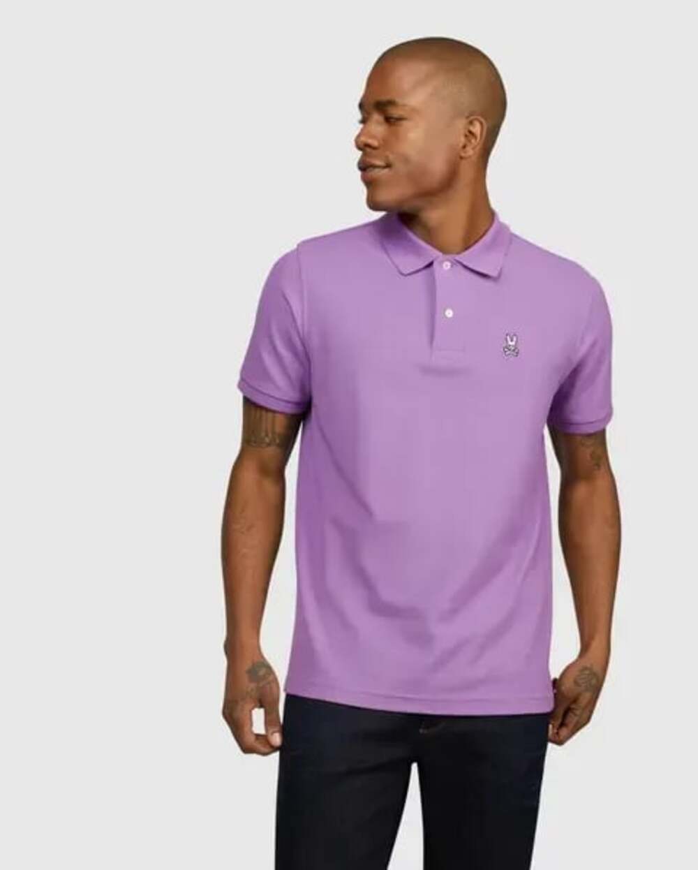 Psycho Bunny Men's Classic Pique Polo Purple Size 5